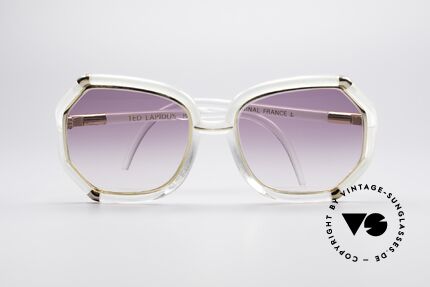 Ted Lapidus B08 70er Designer Sonnenbrille, Größe: medium, Passend für Damen