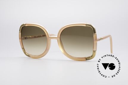 Ted Lapidus BK01 XXL 70er Sonnenbrille, die grösste vintage Sonnenbrille von TED LAPIDUS, Passend für Damen