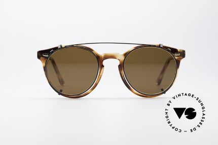 Carrera 5256 Clip Vintage Panto Brille, mehr 'klassisch' in Farbe & Form geht eigentlich nicht, Passend für Herren und Damen