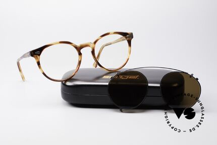 Carrera 5256 Clip Vintage Panto Brille, relativ schmaler Rahmen; daher eher ein Unisex-Modell, Passend für Herren und Damen