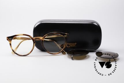 Carrera 5256 Clip Vintage Panto Brille, KEIN RETRO; ein altes ORIGINAL mit 100% UV Protect., Passend für Herren und Damen