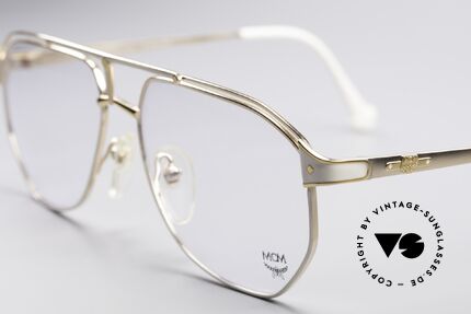 MCM München 6 XL Luxus Titan Brille, edle Fassung mit Seriennummer in Top-Qualität, Passend für Herren