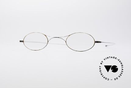 The Original Antike Schubert Brille, sehr alte, antike Brillenfassung aus dem 19. Jahrhundert, Passend für Herren und Damen