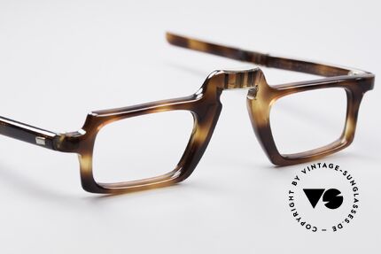 Meyro 616 60er Jahre Faltbrille, tolles Material ... glänzt wie echtes Schildpatt, Passend für Herren und Damen