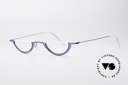 ProDesign Denmark 7032 Vintage Lesebrille, interessante Lackierung in einem Blau-Metallic, Passend für Herren und Damen
