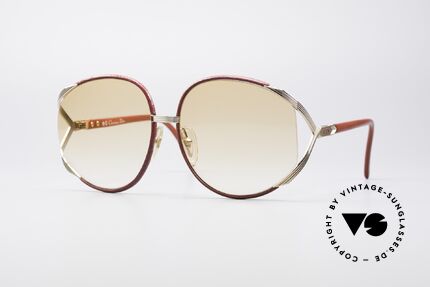Christian Dior 2250 Rihanna Leder Sonnenbrille, übergroße XL vintage Damen-Sonnenbrille von C. Dior, Passend für Damen