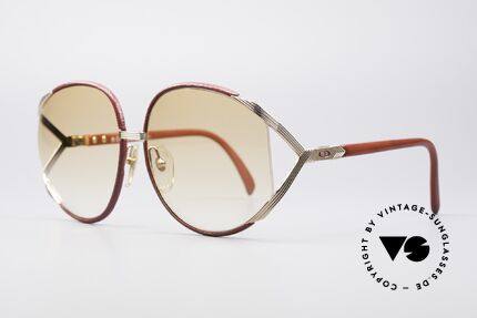Christian Dior 2250 Rihanna Leder Sonnenbrille, kostbares 80er Modell in einzigartiger LEDER EDITION, Passend für Damen