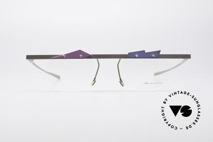 Chai TB1 Kunstvolle Vintage Brille, Oberrand erinnert an Augenbrauen oder Wolken, Passend für Herren und Damen