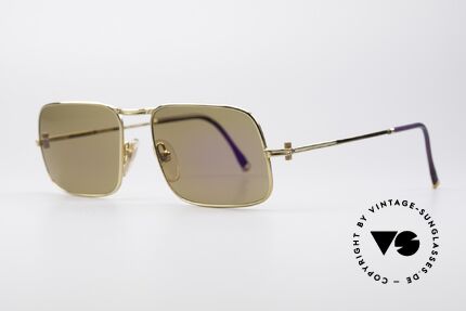 Boucheron 111.S 90er Luxus Sonnenbrille, 40g Feingold auf 1000g Metall (Spitzen-Qualität), Passend für Herren