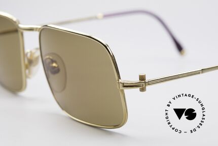 Boucheron 111.S 90er Luxus Sonnenbrille, entspiegelte & gehärtete Mineralgläser; 100% UV, Passend für Herren