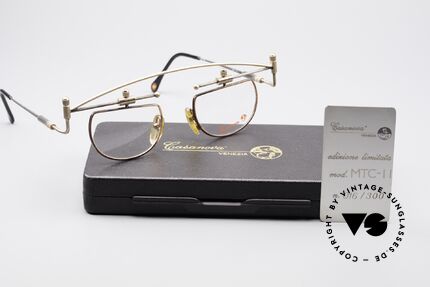 Casanova MTC-11 Limitierte Kunstbrille, Größe: large, Passend für Herren und Damen
