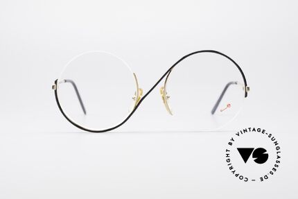 Casanova FC9 Vergoldete Kunstbrille, tolles Designerstück: Rahmen wie ein liegendes "S", Passend für Damen Casanova FC9 Vergoldete Kunstbrille, tolles Designerstück: Rahmen wie ein liegendes "S", Passend für Damen