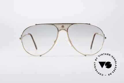 St. Moritz 401 Seltene Jupiter Sonnenbrille, kostbares 80er Jahre Designerstück mit Jupiter Symbol, Passend für Herren