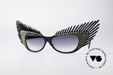 Alain Mikli MYSTERY 80er Haute Couture Brille, grandiose Alain Mikli Paris Designer-Sonnenbrille, Passend für Damen
