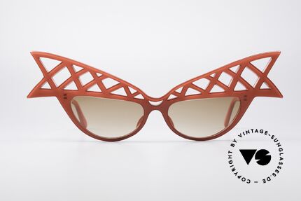 Alain Mikli WINGS Haute Couture Vintage Brille, Designerstück in Form zweier Flügel von circa 1981, Passend für Damen