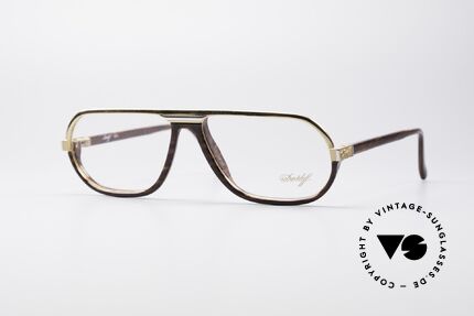 Davidoff 300 Kleine Herren Vintage Brille, edle Davidoff vintage Designer-Brillenfassung der 1990er, Passend für Herren