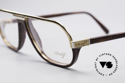 Davidoff 300 Kleine Herren Vintage Brille, Gentleman-Brille: stilvoll, elegant und zudem sehr selten, Passend für Herren