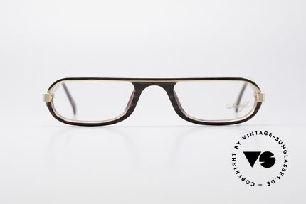 Davidoff 302 Rare Vintage Herren Lesebrille, goldene Fassung & Design-Elemente in Wurzelholz-Optik, Passend für Herren