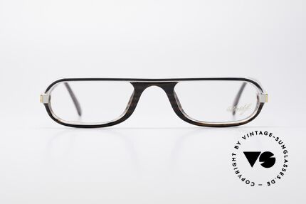 Davidoff 302 Herren Vintage Lesebrille, silberne Fassung & Design-Elemente in Wurzelholz-Optik, Passend für Herren