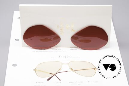 Cartier Vendome Lenses - L Sonnengläser 3D Rot, knalliges 3D-Rot = ! zum Autofahren NICHT geeignet !, Passend für Herren