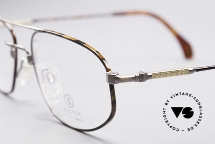 Willy Bogner 7108 Titanflex Vintage Brille, springt nach Verformung in ursprüngl. Form zurück, Passend für Herren