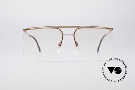 Neostyle Jet 12 Echt Vintage No Retro Brille, leichter Metall-Halbrahmen mit markanter Finesse, Passend für Herren