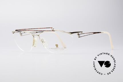 Neostyle Jet 221 Schmuckstein Vintage Brille, subtile Lackierung in einem kastanienbraunen Muster, Passend für Damen