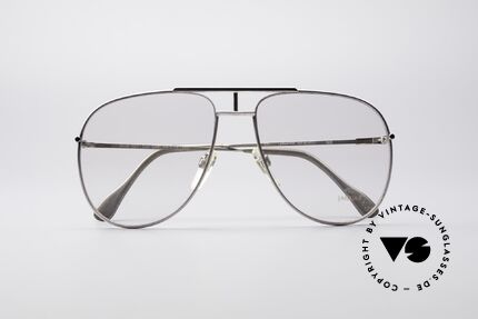 Jaguar 327 80er Vintage Herren Brille, die Demogläser können beliebig ersetzt werden, Passend für Herren