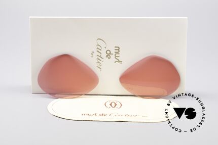 Cartier Vendome Lenses - M Sonnengläser Pink, Ersatzgläser für Cartier Modell Vendome MEDIUM 59mm, Passend für Herren und Damen