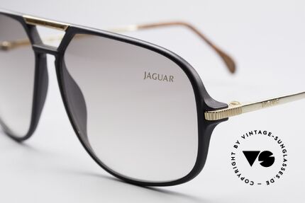 Jaguar 771 Rare 80er Sonnenbrille, braune Verlaufsgläser (100% UV) mit dem Jaguar-Logo, Passend für Herren