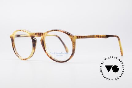 Ralph Lauren 64 Rare Panto Herrenbrille, absolute Top-Qualität in edler Bernstein-/ Horn-Optik, Passend für Herren
