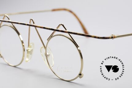 Argenta Crazy 705 Verrückte Vintage Brille, ungetragenes Einzelstück mit einem UFO Brillenetui, Passend für Damen