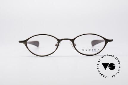 Freudenhaus Zoe Ovale Titan Vintage Brille, exzellente Titanium-Fassung & entsprechend leicht, Passend für Damen