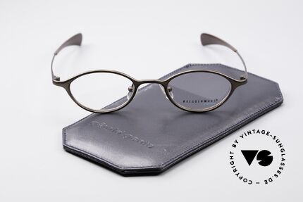 Freudenhaus Zoe Ovale Titan Vintage Brille, die Fassung ist beliebig verglasbar (optisch / Sonne), Passend für Damen