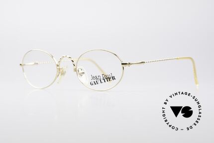 Jean Paul Gaultier 55-0175 Ovale Vintage Brille, hervorragende Verarbeitung aus den 1990er Jahren, Passend für Herren und Damen Jean Paul Gaultier 55-0175 Ovale Vintage Brille, hervorragende Verarbeitung aus den 1990er Jahren, Passend für Herren und Damen