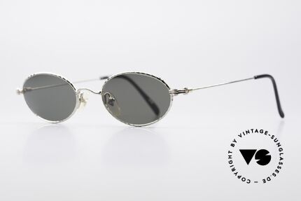 Jean Paul Gaultier 55-5101 Ovale Vintage Sonnenbrille, hervorragende Verarbeitung aus den 90er Jahren, Passend für Herren und Damen