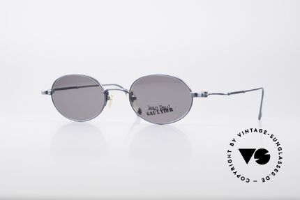 Jean Paul Gaultier 55-8106 Ovale Designer Sonnenbrille, rare vintage Sonnenbrille von Jean Paul Gaultier, Passend für Herren und Damen