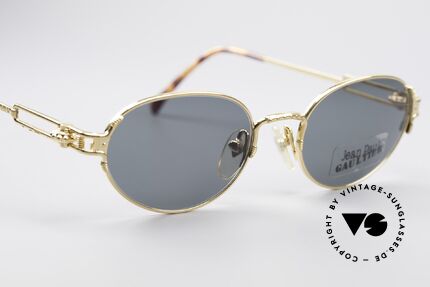 Jean Paul Gaultier 55-5108 Vergoldete Ovale Brille, KEINE RETROBRILLE, sondern ein altes Original!, Passend für Herren und Damen