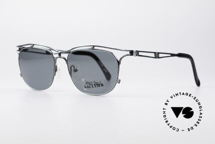 Jean Paul Gaultier 55-2178 90er Vintage Designerbrille, einzigartige Lackierung in "tannengrün-metallic", Passend für Herren und Damen