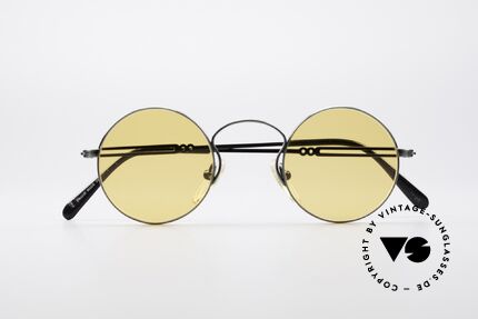 Jean Paul Gaultier 55-0172 Runde Vintage Brille JPG, orange Gläser können durch optische ersetzt werden, Passend für Herren und Damen