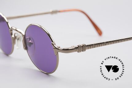Jean Paul Gaultier 57-4175 Runde Vintage Brille, außergewöhnliche Kombination und enorm hochwertig, Passend für Herren und Damen