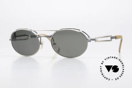 Jean Paul Gaultier 56-7107 Industrial Vintage Brille 90er Details