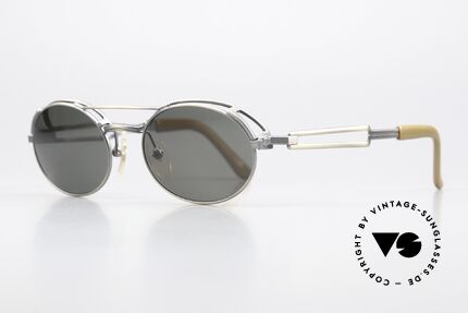 Jean Paul Gaultier 56-7107 Industrial Vintage Brille 90er, auch als 'Industrial Design' oder 'Steampunk' bezeichnet, Passend für Herren und Damen