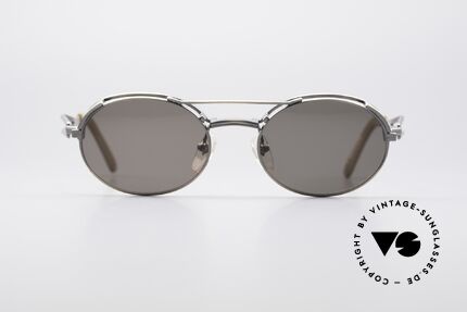 Jean Paul Gaultier 56-7107 Industrial Vintage Brille, rare Designersonnenbrille mit vielen besonderen Details, Passend für Herren und Damen