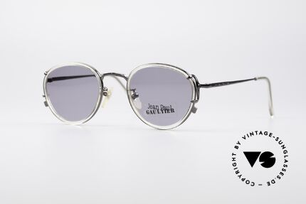 Jean Paul Gaultier 55-3271 Runde 90er Designerbrille, edle Jean Paul Gaultier vintage Designer-Sonnenbrille, Passend für Herren und Damen
