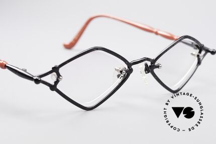 Jean Paul Gaultier 56-7203 Eckige 90er Designer Brille, KEINE Retromode, sondern ein 25 Jahre altes Original!, Passend für Damen