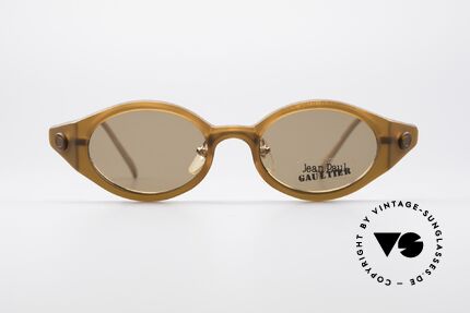 Jean Paul Gaultier 56-7202 Ovale Brille mit Sonnenclip, magnetisch abnehmbarer Sonnenclip; 100% UV Schutz, Passend für Herren und Damen
