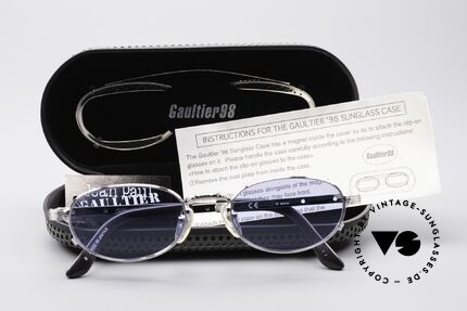Jean Paul Gaultier 56-7116 Limitierte Vintage Brille, KEINE Retromode; ein vollständiges Original von 1998!, Passend für Herren und Damen
