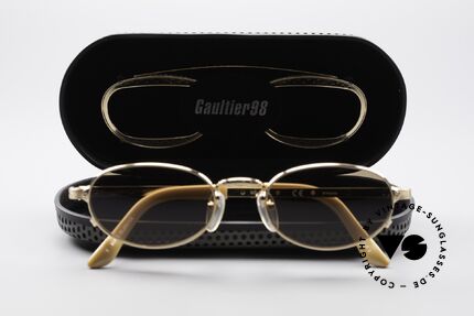 Jean Paul Gaultier 56-7116 Limited Edition Vintage Brille, ungetragen, kostbar und selten = wahres Sammlerstück, Passend für Herren und Damen