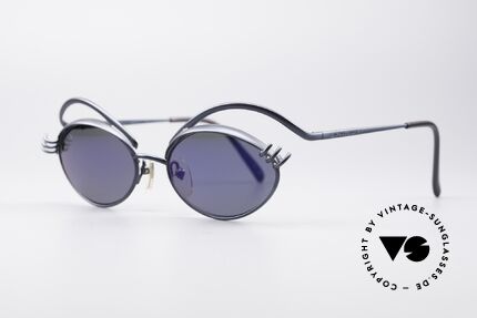Jean Paul Gaultier 56-6107 Haute Couture Sonnenbrille, zudem elegant leicht-verspiegelte Gläser (100% UV), Passend für Damen